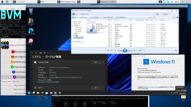 仮想Windows11 25H2 build 26200.5670
