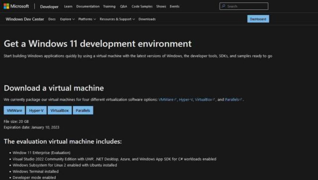 Get a Windows 11 development environment
