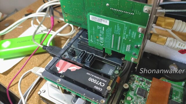 Quad slot【X1016 V1.0】+【PH47 Ver1.3】でPT3