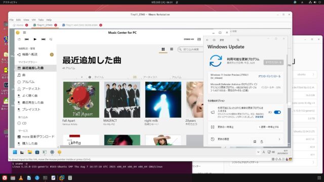 VMware版 x64 Windows11 canary build 27943.1 2025.09.19