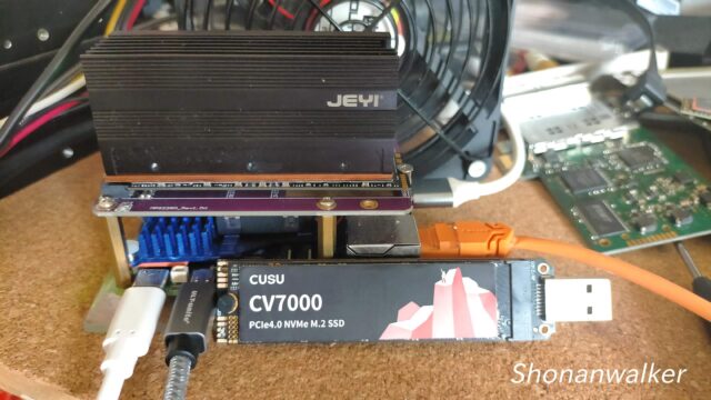 NVMe-SSDに書き込んで 交換後にBootするだけ