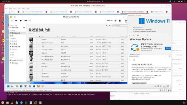 VMware x64 Windows11 25H2 build 26200.6584:Update固定版
