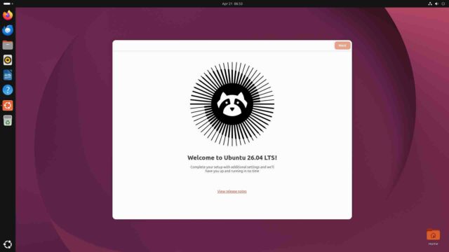 ubuntu 26.04 LTS beta版の仮設