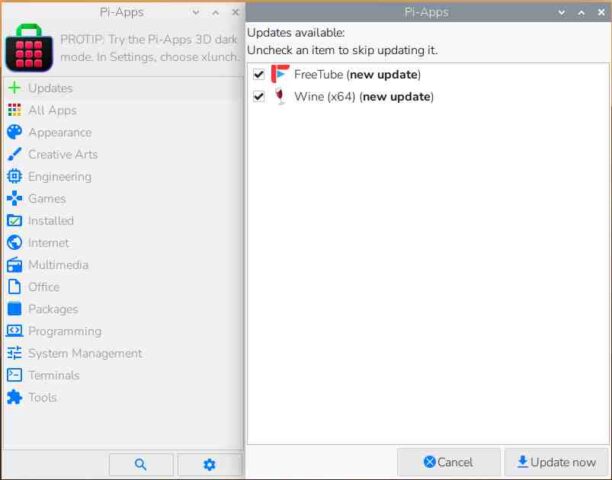 【Pi-Apps】にUpdate通知 2026.04.02
